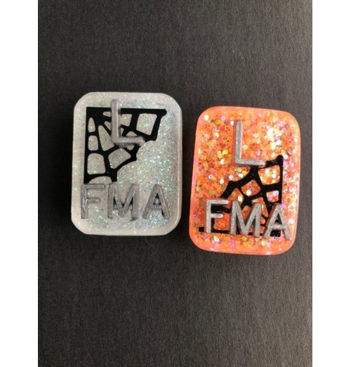 Spooky Xray Markers, Large Rectangle, Spider Web, Halloween